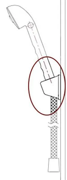 Hand Held Shower Wand Bracket